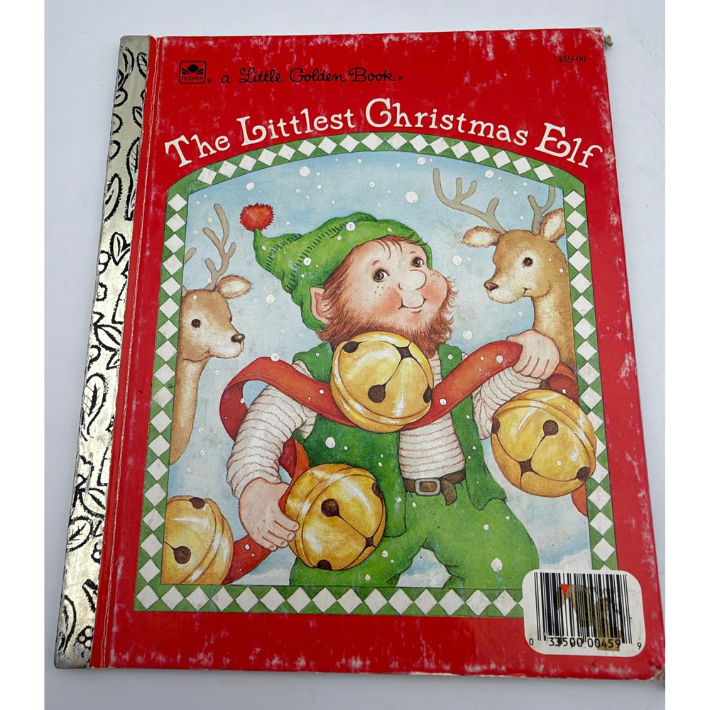 The Littlest Christmas Elf Little Golden Book 1987 Nancy Buss Vintage Holiday